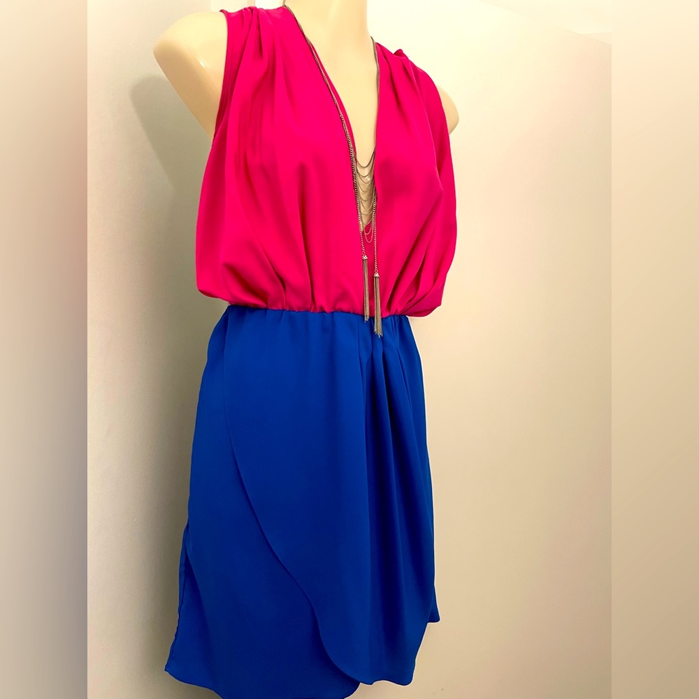 2 tone silky dress